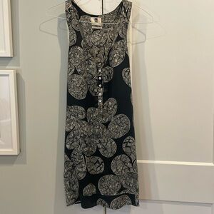 Quicksilver Women x Serena Mitnik Miller silk scoop neck batik print dress